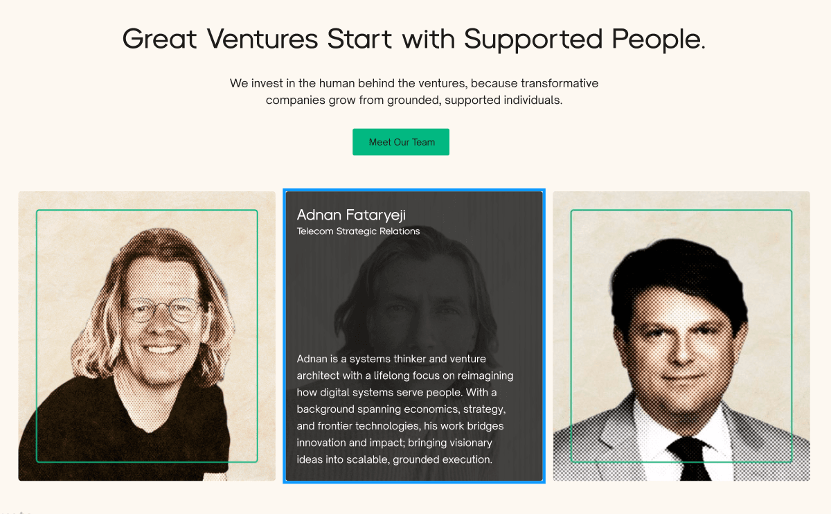 OurWorld people section after rebrand